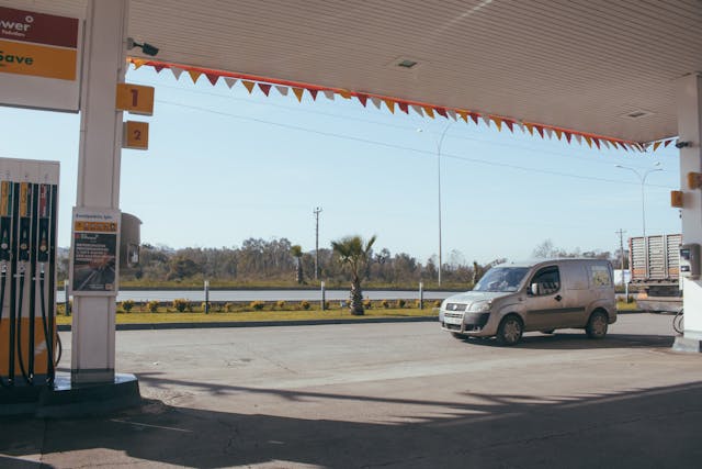 Petrol station in Italy
